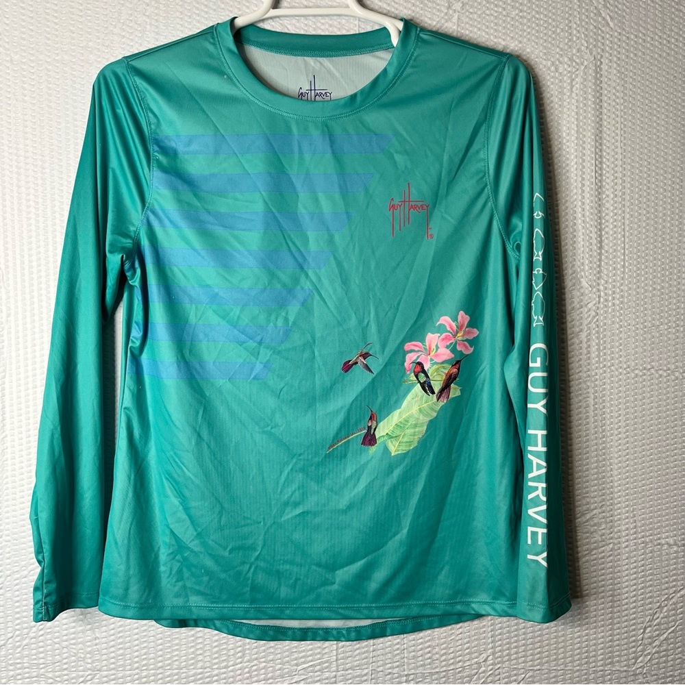 Guy Harvey Long Sleeve Fishing Shirt Size L